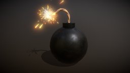 Animated Bomb 💣💥 vfx, grenade, particle, spark, bomb, explode, danger, flare, explosion, explosive, boom, destruction, ammunition, gunpowder, particlesystem, bombe, combustible, weapon, blender, military, animation, detonation, artifice, cinematics, deflagration, etincelle