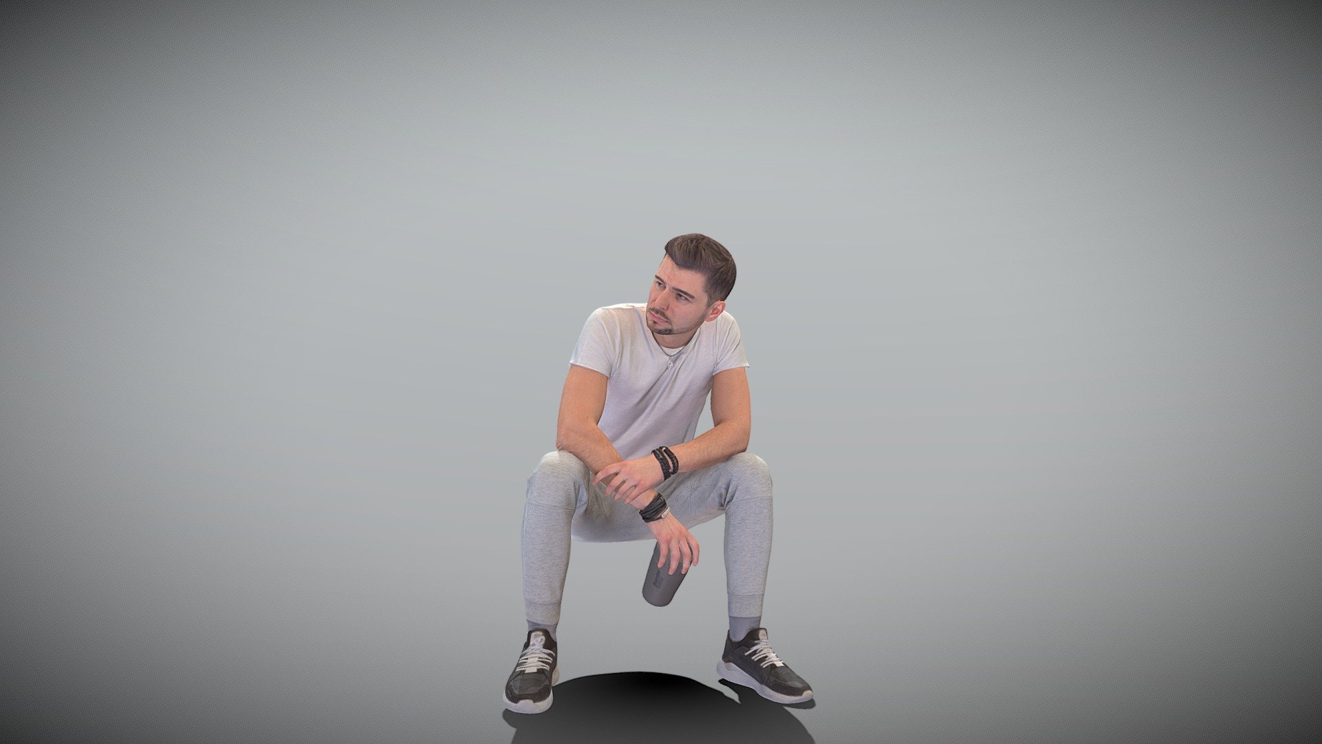 This is a true human size and detailed model of a sporty handsome young man of Caucasian appearance dressed in a sportswear. The model is captured in a casual pose to be perfectly matching to various architectural and product visualizations as a background, mid-sized or close-up character on a sport ground, gym, locker room, park, VR/AR content, etc.

Technical specifications:




digital double 3d scan model

150k &amp; 30k triangles | double triangulated

high-poly model (.ztl tool with 5 subdivisions) clean and retopologized automatically via ZRemesher

sufficiently clean

PBR textures 8K resolution: Diffuse, Normal, Specular maps

non-overlapping UV map

no extra plugins are required for this model

Download package includes a Cinema 4D project file with Redshift shader, OBJ, FBX, STL files, which are applicable for 3ds Max, Maya, Unreal Engine, Unity, Blender, etc. All the textures you will find in the “Tex” folder, included into the main archive.

3D EVERYTHING

Stand with Ukraine!