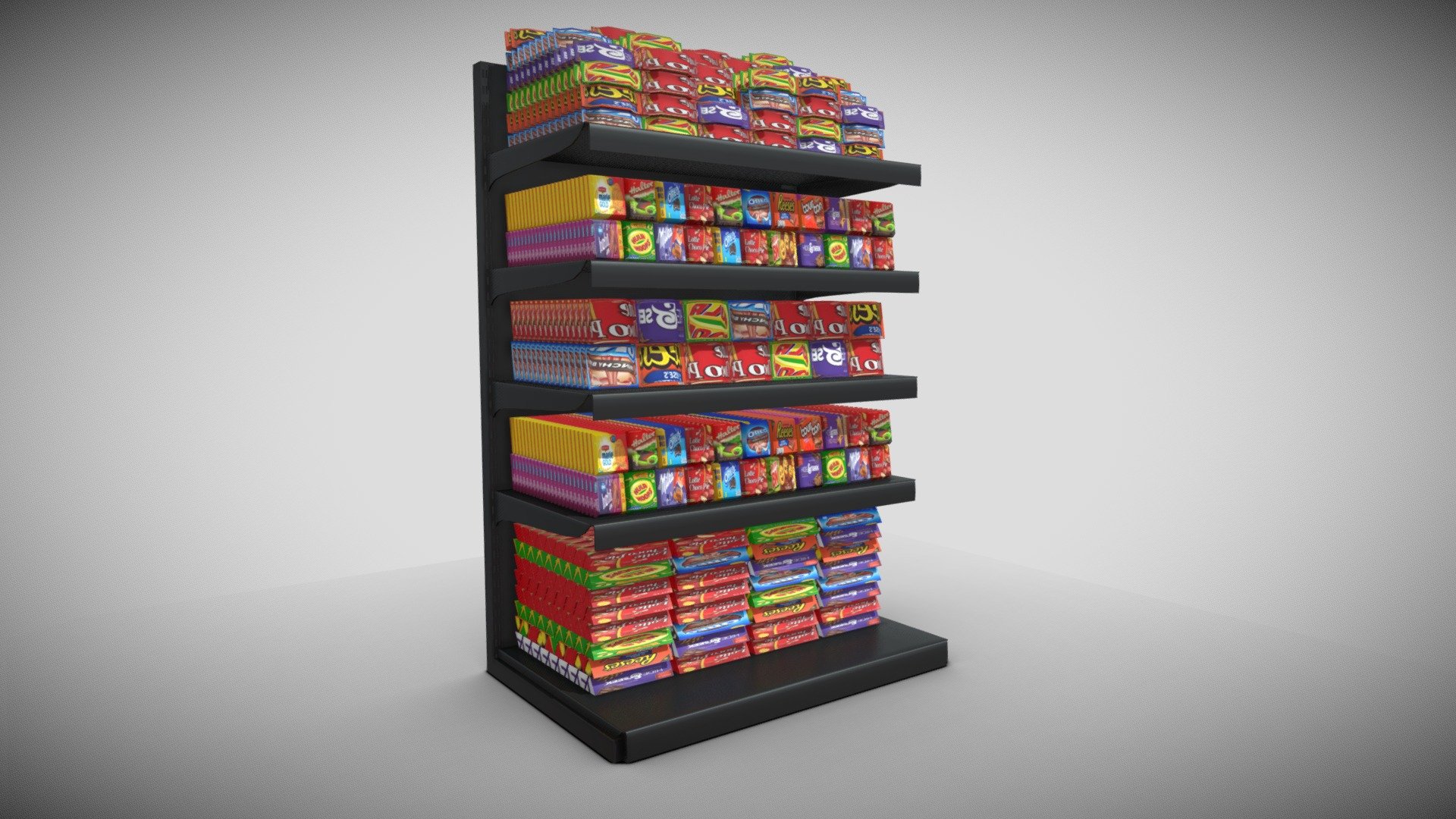 The chocolate store 02 can be an impressive element for your projects. Easy to use, realistic image, low polygon, wide variety of materials.
