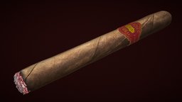 Realistic Cigar drink, party, cigarette, smoke, tobacco, elegant, cgtrader, quality, golden, free3dmodel, highresolution, cigar, freemodel, tabacco, tabac, tobacco-pipe, pbr, zbrush, free, highpoly, gold, szivar, freecigar, 3dcigar