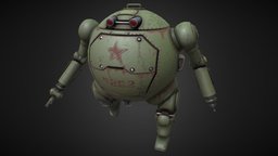 Atomic heart - FanArt "P2B2" 3d, hardsurface, free, robot, download