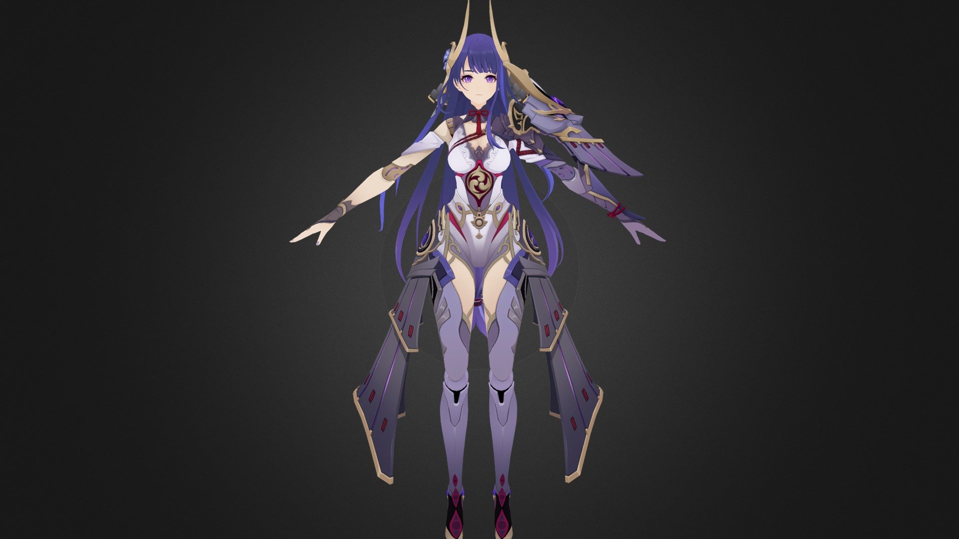 This character is Raiden Ei (Boss) from game called Genshin impact.

Thanks for watch my modeling.

MMD Model: 蒙德究史尼

CREDITS: X9_YT