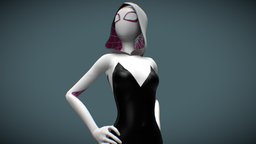 Gwen Stacy comics, spider, hero, gwen, maya, girl, zbrush