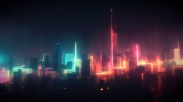 Night City - SkyBox - Pack world, sky, landscape, paint, textures, buildings, painting, night, neon, skybox, vrchat, unitypackage, unity, texture, city