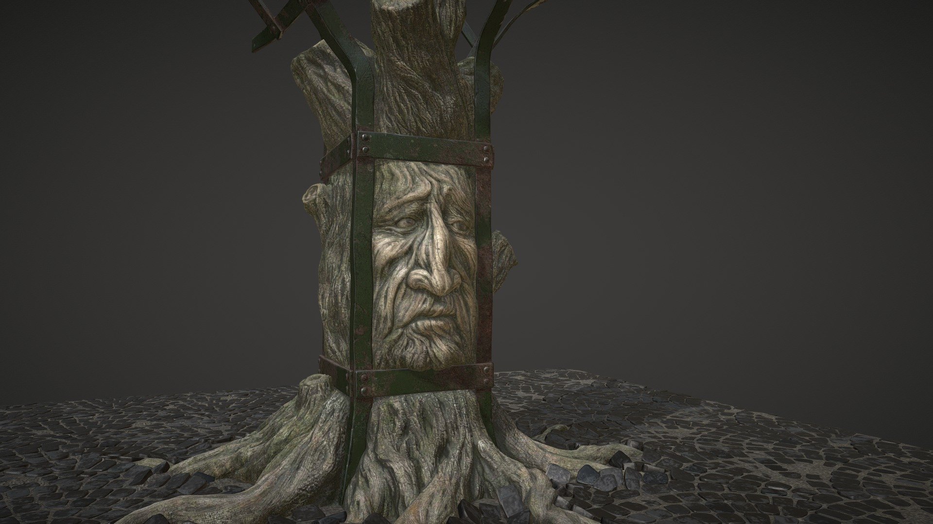 Inspired by an electric pole and a tree connection.