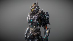 Assault Baron Armor armor, assault, heavy, jetpack, gauntlet, low-polygon, visor, 3d-model, helmet, zbrush, characterdesign, gear, robot