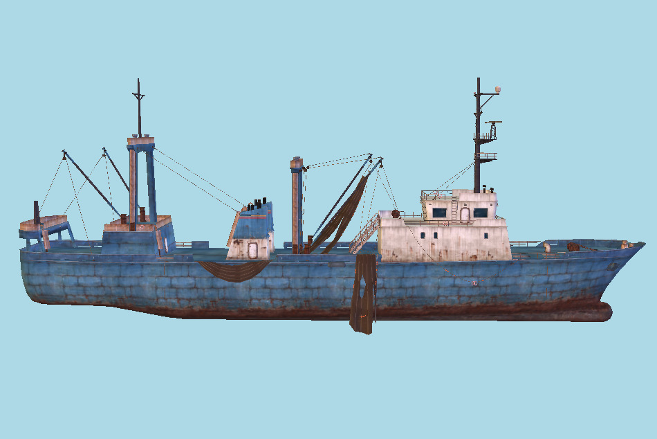 Fishing Ship 3d model