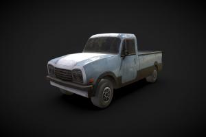 Generic Pick Up Ultra Low Poly generic, realistic, pbr-texturing, pbr-game-ready, genericvehicle, car, car-pickup