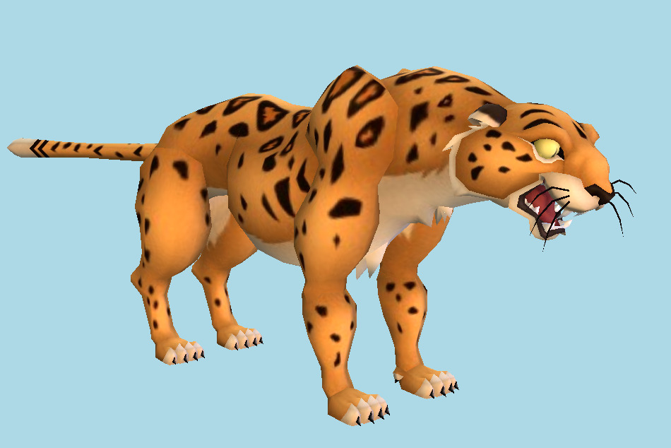 Kingdom Hearts Sabor Tiger 3d model