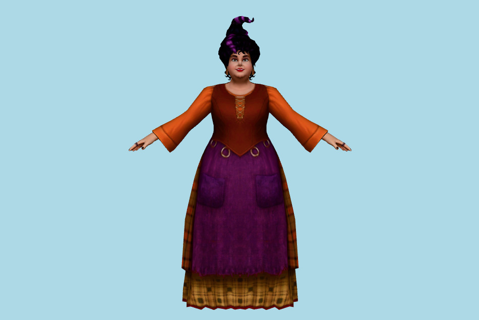 Hocus Pocus Mary Sanderson 3d model