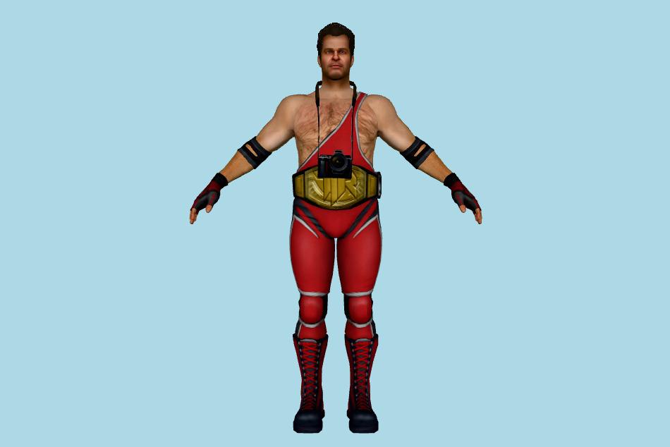 Frank West Tir Wrestling Outfit 3d model