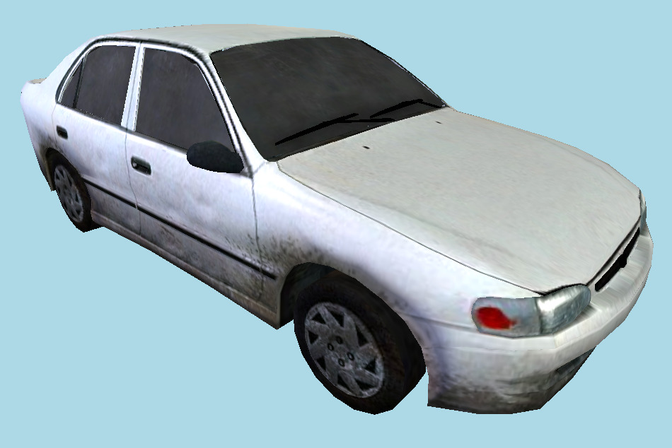 Dirty Car 3d model