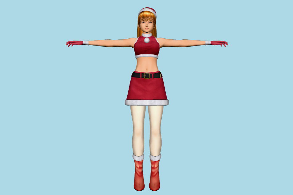 Dead or Alive 5 - Kasumi Santa Helper 3d model
