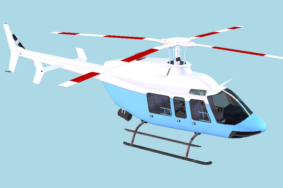Bell 407 Helicopter 3d model