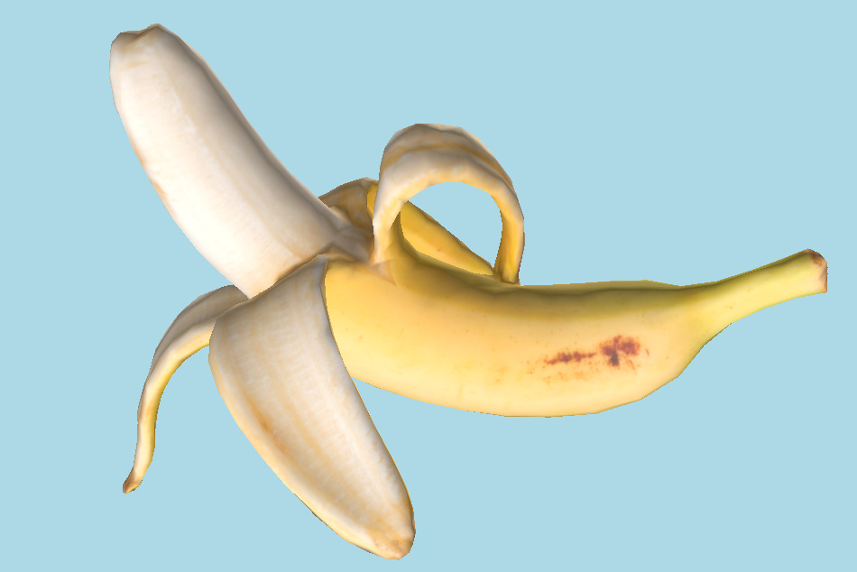 Peeled Banana 22 3d model