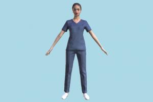 Nurse scanned-model, scanned, girl, doctor, nurse, hospital, realistic, uniform, surgery, pretty, medical, woman, lady, female, character, posing, human, people