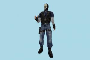 Blue Shirt mdl, hlmdl, halflife, characters, animated