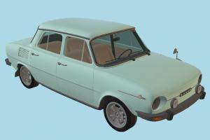 Classic Car Skoda, car, vehicle, transport, carriage