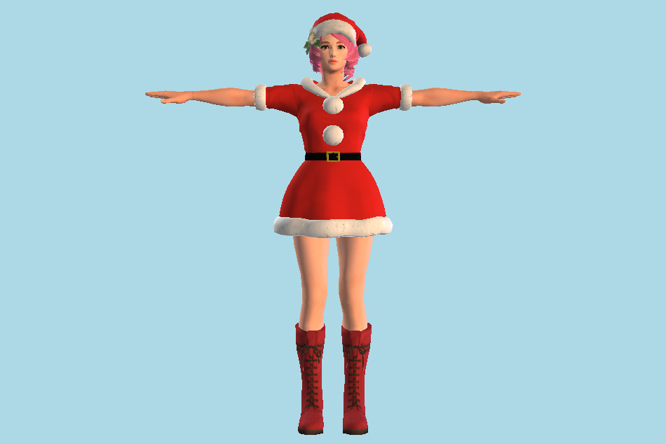Tekken 7 Alisa - Santa Claus Girl 3d model