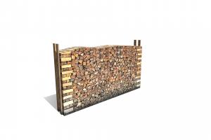 Woodpile russian, old, woodpile, denlog, lowpoly