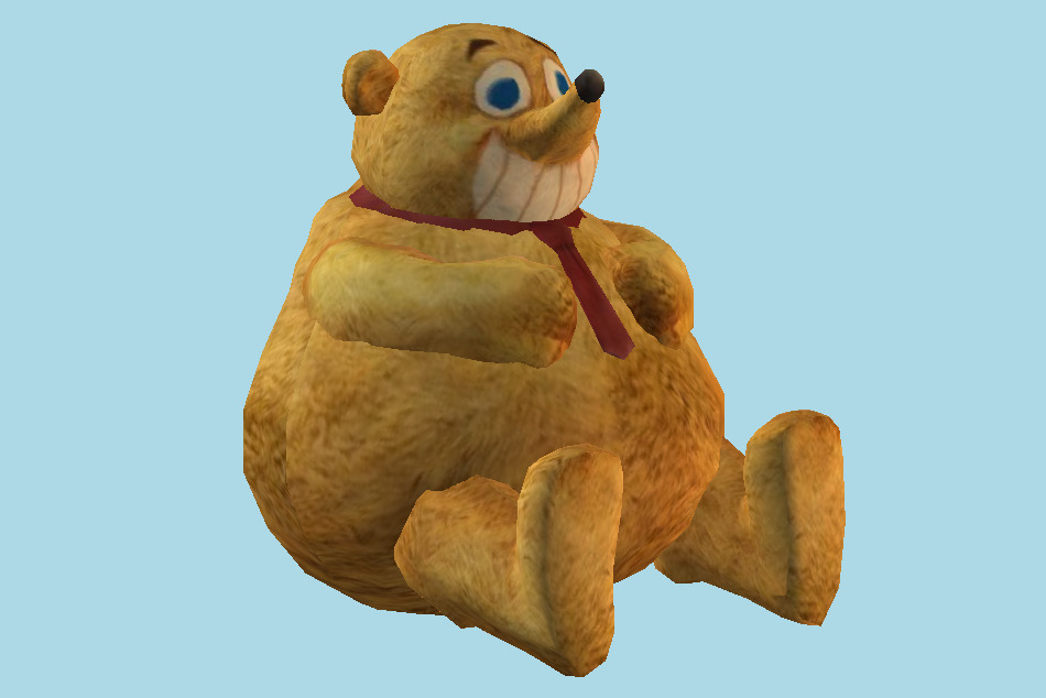 Dead Rising Stuffed Teddy Bear 3d model