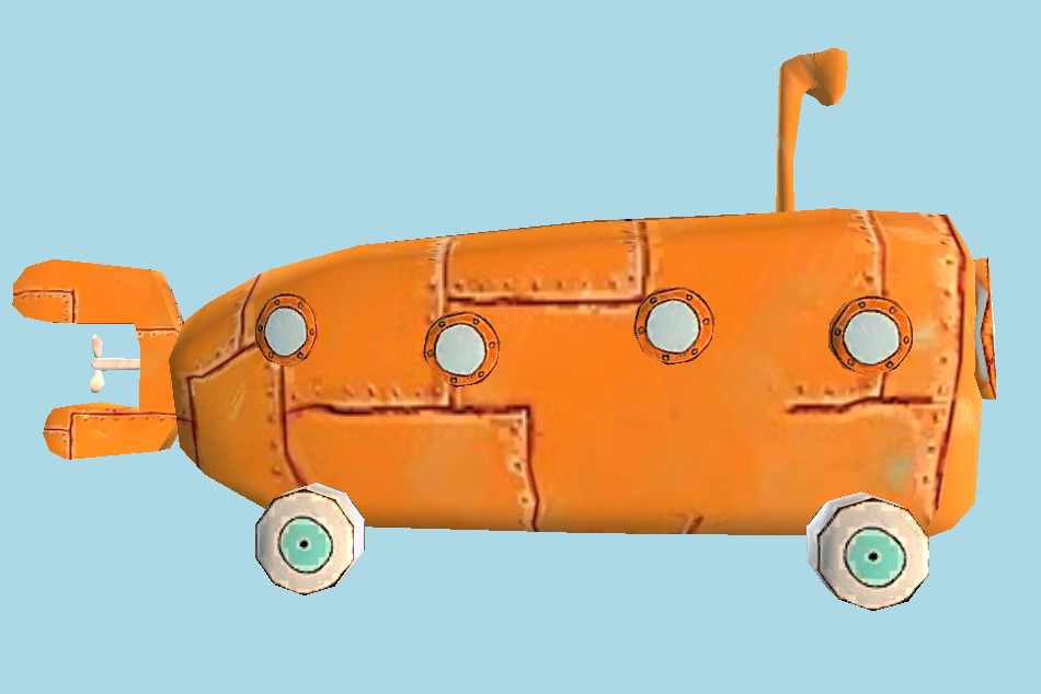 SpongeBob SquarePants: Battle for Bikini Bottom Bus 3d model