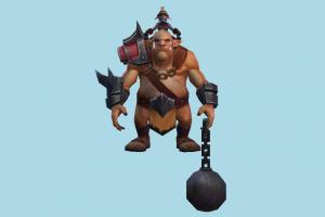 Orc Warrior monster, human, character, dungeon, animal-character, beast