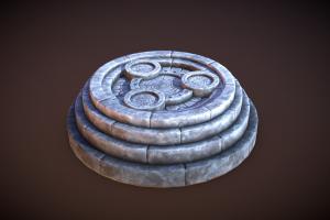 Stylized Character Pedestal | Agustin Honnun pedestal, character, agustin-honnun, agustinhonnun, character-base, smite-pedestal, gods-pedestal, champion-pedestal, respawn-base, stylized-base, stylized-stone, stylized-rocks, stylized-bricks