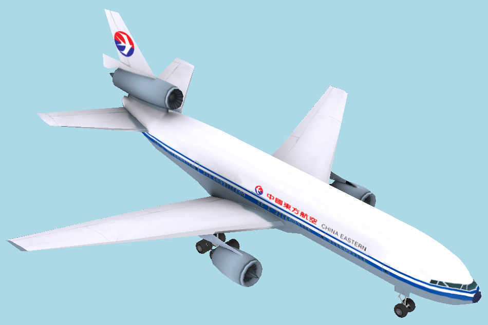 China Eastern Airlines Plane 3d model
