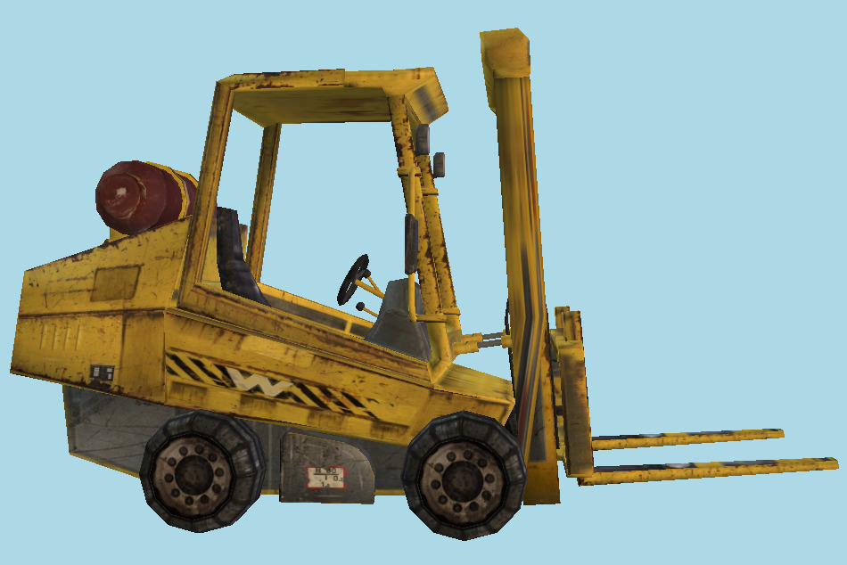 Forklift Construction Truck 3d model