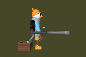 wip-snowman-lowpoly-character-for-game crane1