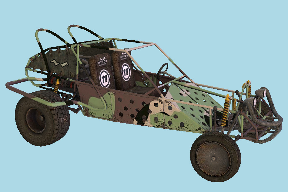 Fireburst - Buggy Car 3d model