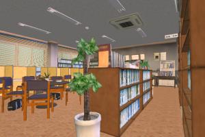 Shujin Library library, bsp, room, school, hall, university, building, build, structure