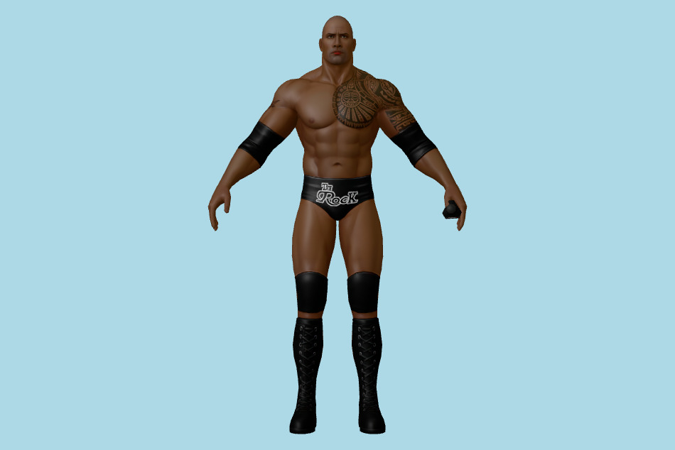 King of Fighters: All Star WWF the Rock 3d model