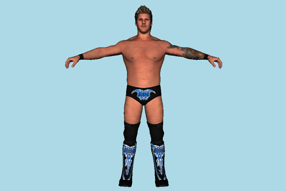 Chris Jericho WWE 2K17 Man Wrestler Superstar 3d model