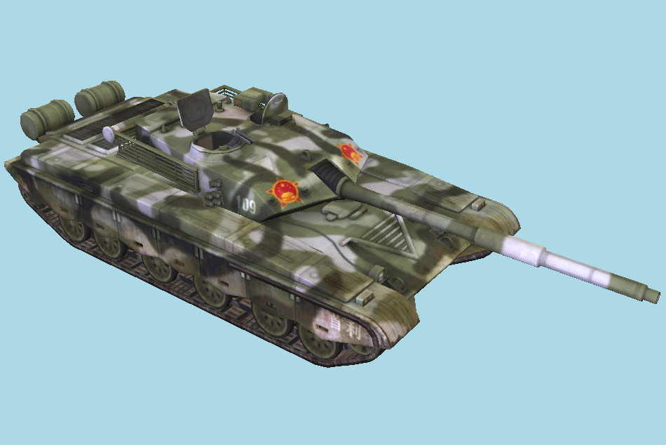 Norinco Type 99 Iron Moutain Heavy Tank 3d model