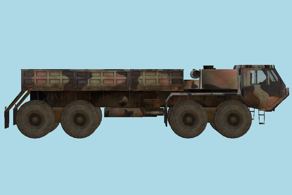 Hemmit Military Truck 3d model