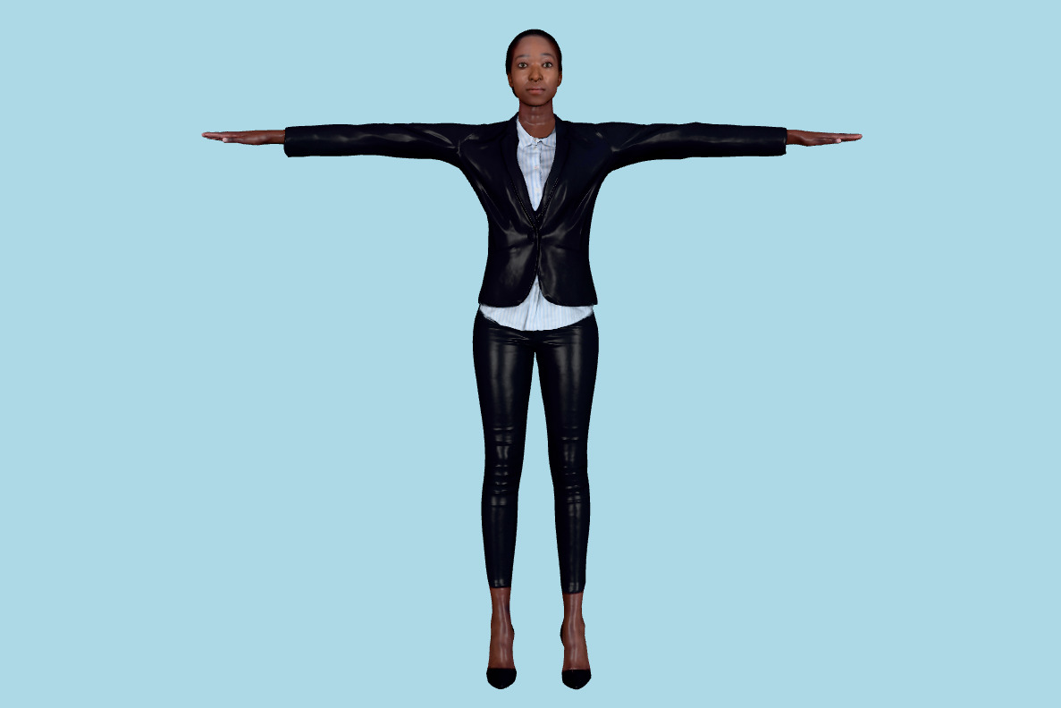 Alison Casual Female 3d model
