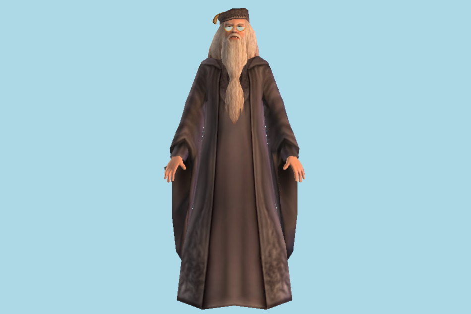 Harry Potter and the Prisoner Of Azkaban Albus Dumbledore 3d model
