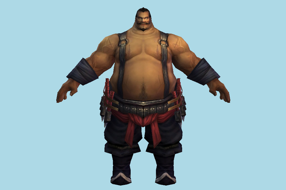 Fat Guy 3d model