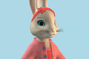 Lili rabbit, bunny, animal-character, character, cartoon, toony
