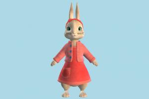 Lili rabbit, bunny, animal-character, character, cartoon, toony