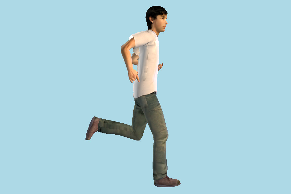 Running Boy 3d model