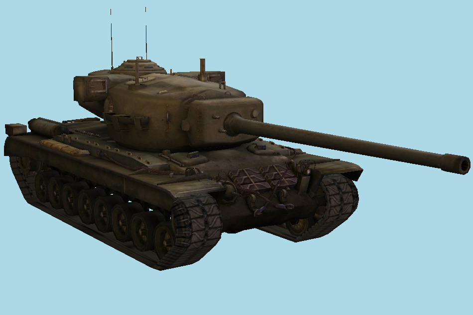 T29 Heavy Tank 3d model