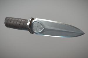 Dagger medieval, edge, cut, handle, metal, cold, game-asset, knife, low-poly, lowpoly, sword, dagger, blade, steel