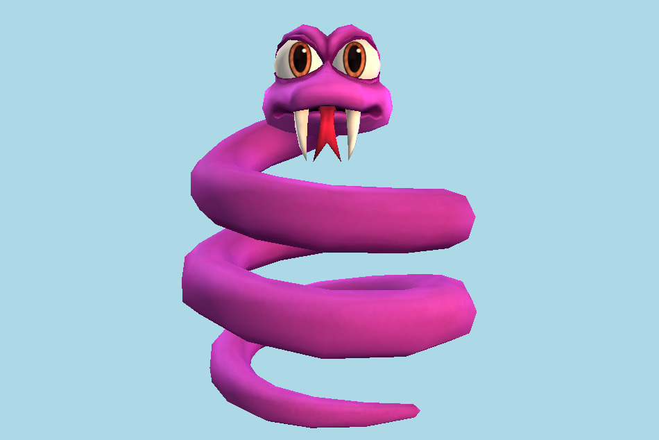 Coily Snake 3d model