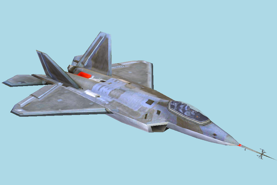 Spaceship Lowpoly 3d model