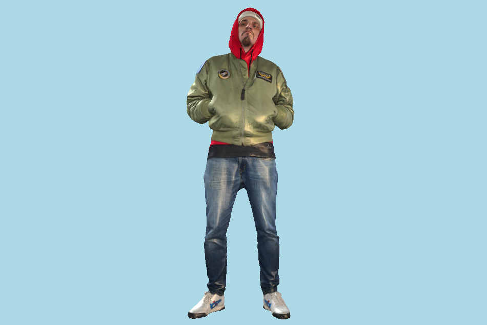 Stylized Character Man Standing 3d model