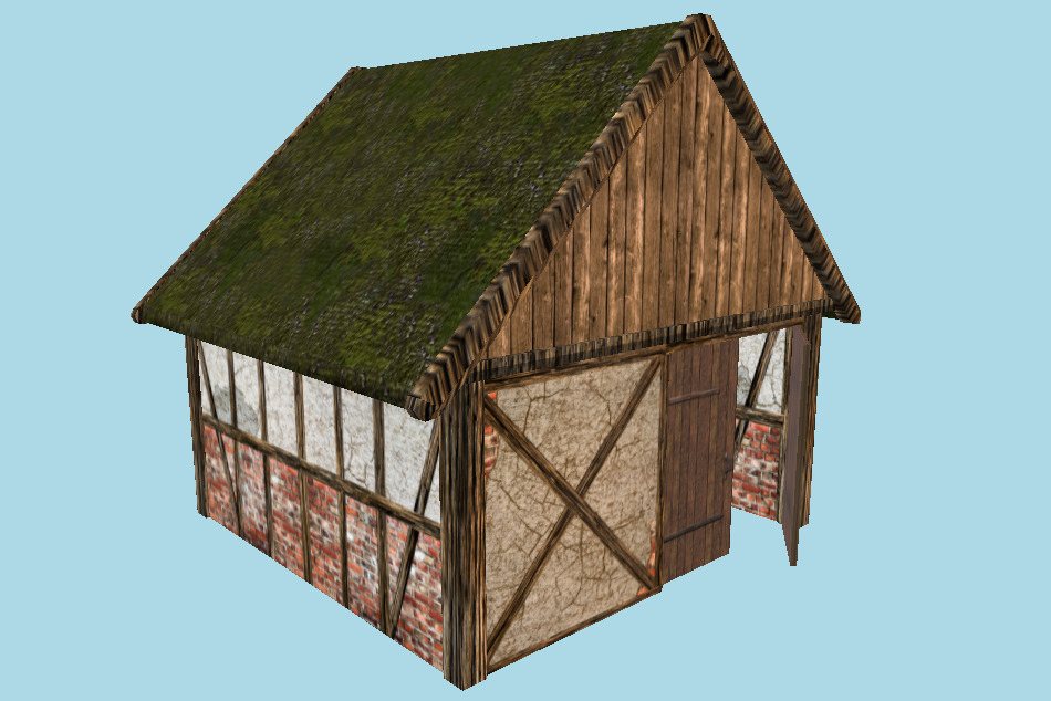 Barn Building 3d model