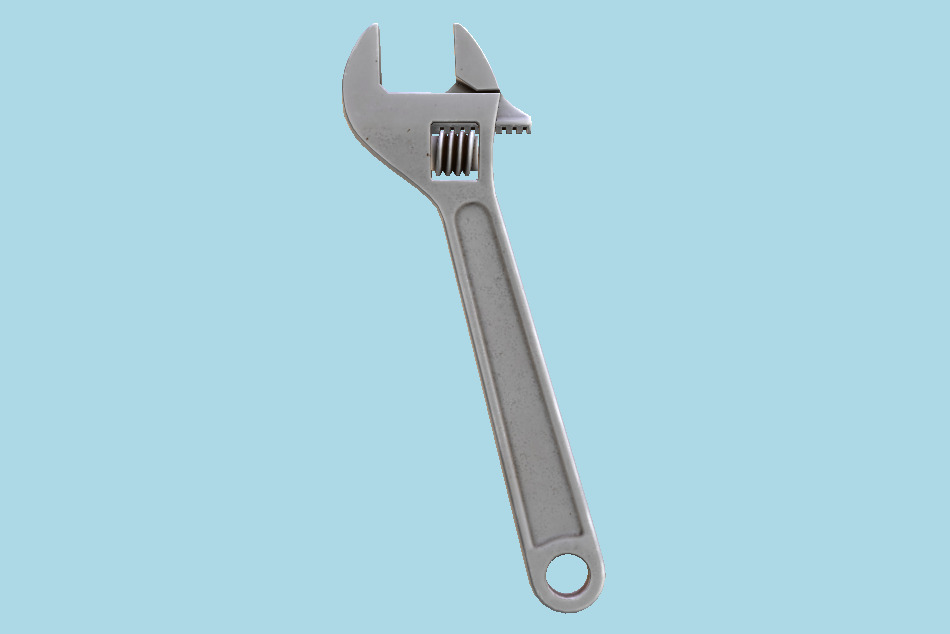 Adjustable Wrench 3d model